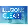 ILLUSION COLORS CLEAR  - прозрачные контактные линзы для глаз с квартальным сроком замены.