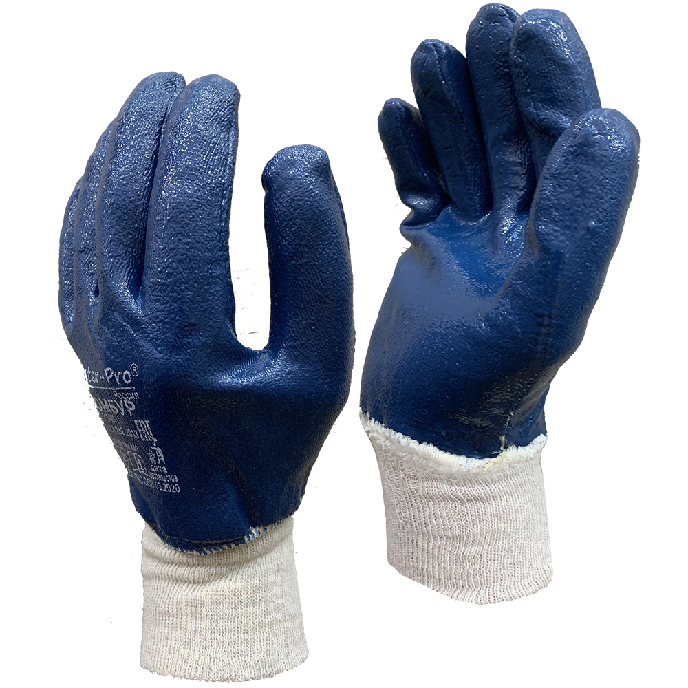 Перчатки рабочие Master-Pro® помбур х/б с плотным нитриловым покрытием, маслобензостойкие
