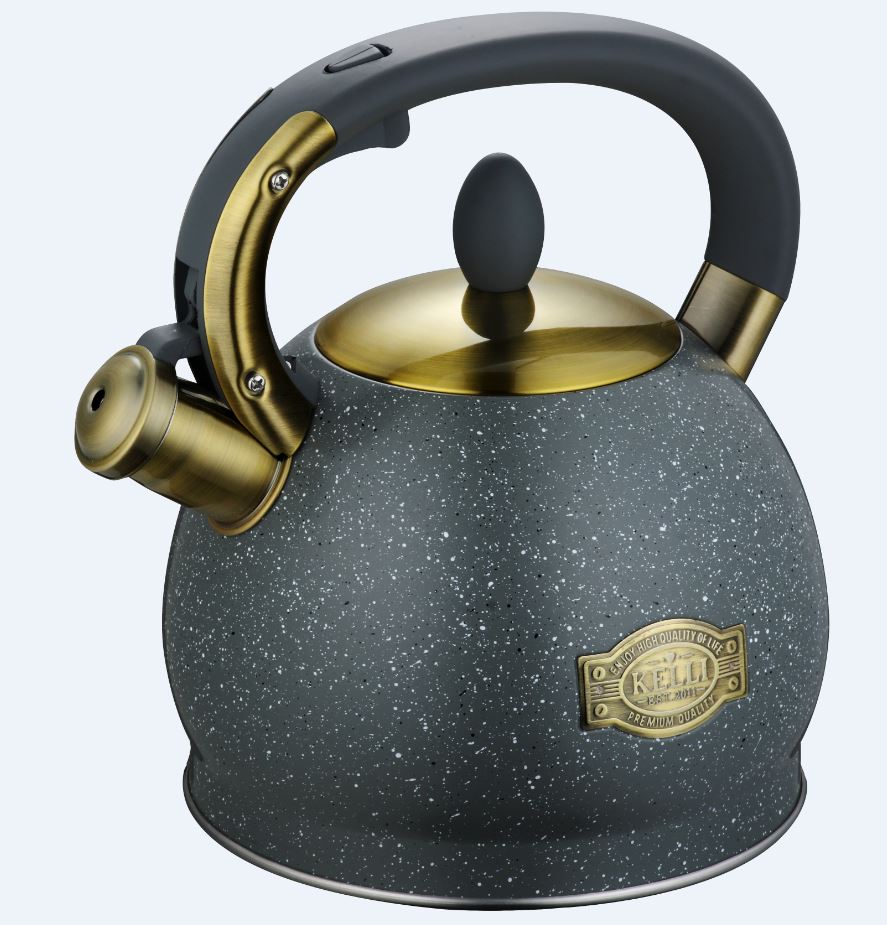 Металлический чайник со свистком  арт:  №4555