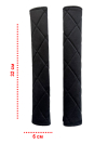 Плечевая накладка на ремень безопасности Autozoom, комплект из 2-х штук. Цвет черный велюр