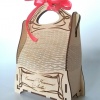 Деревянная сумочка для подарка