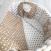 Комплект постельного белья с бортиками в детскую кроватку